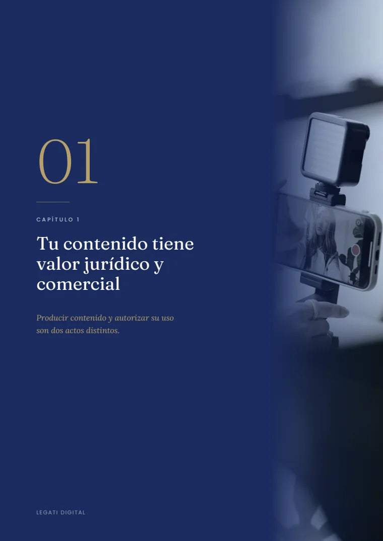 Apertura del capítulo 1: Tu contenido tiene valor jurídico y comercial